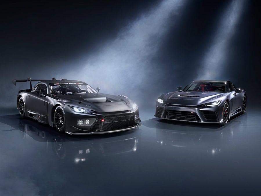 The GR GT road car and GR GT3 race car