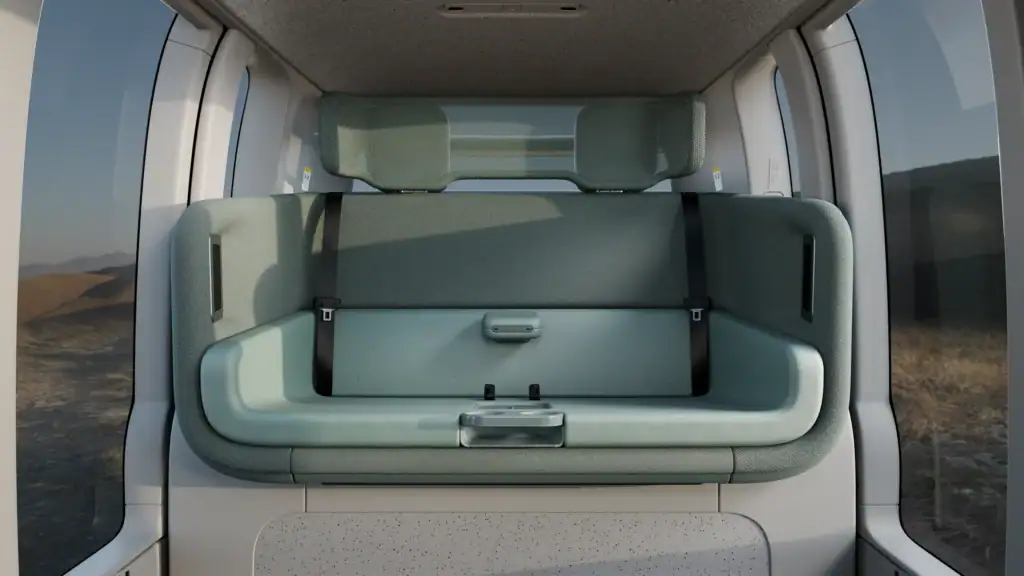 Interior of the Zoox Cab, which can drive in both directions
