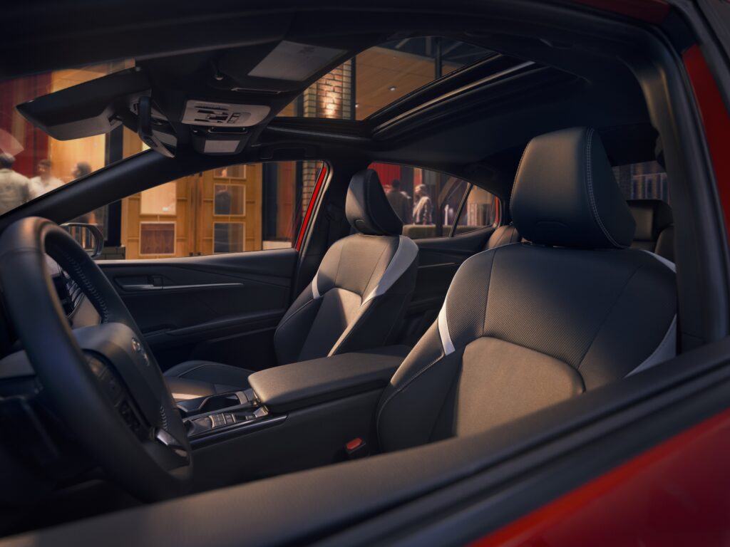 2026 Toyota Camry Nightshade Interior Outside a Restaurant at Night