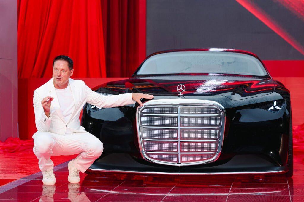 Chief Design Officer Gorden Wagener at the world premiere of the Vision Iconic Shanghai 2025.