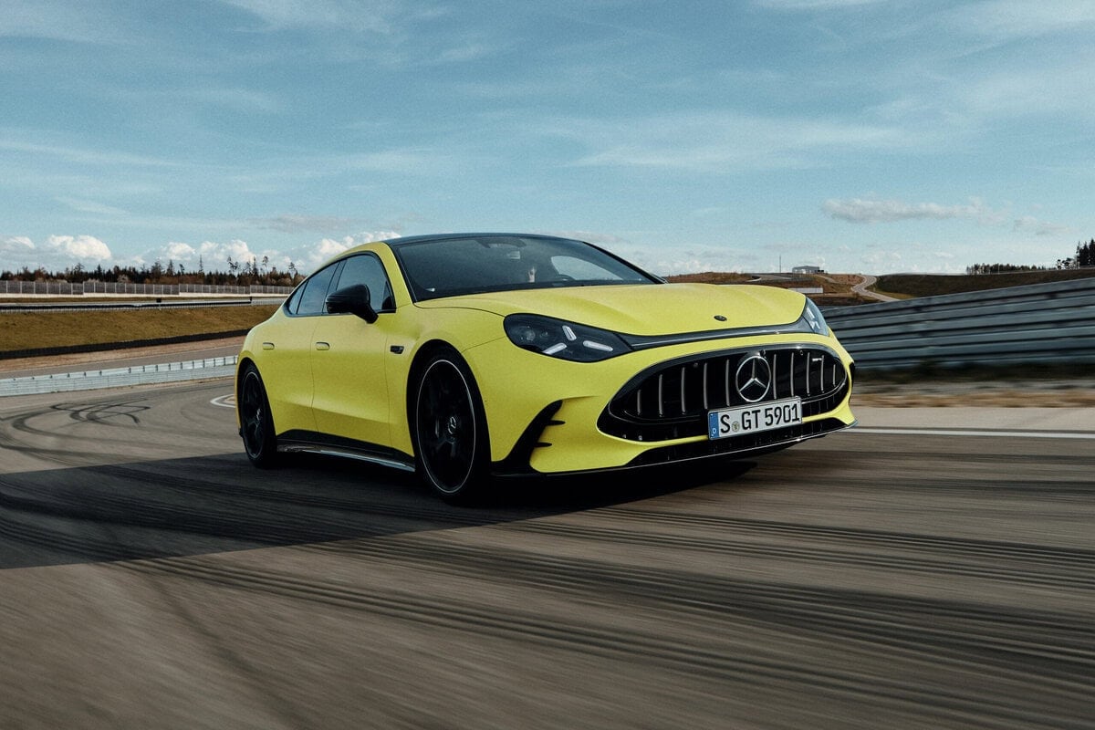 Featured image for “2027 Mercedes-AMG GT 4-Door Coupe Recreates Signature V8 Thrills”