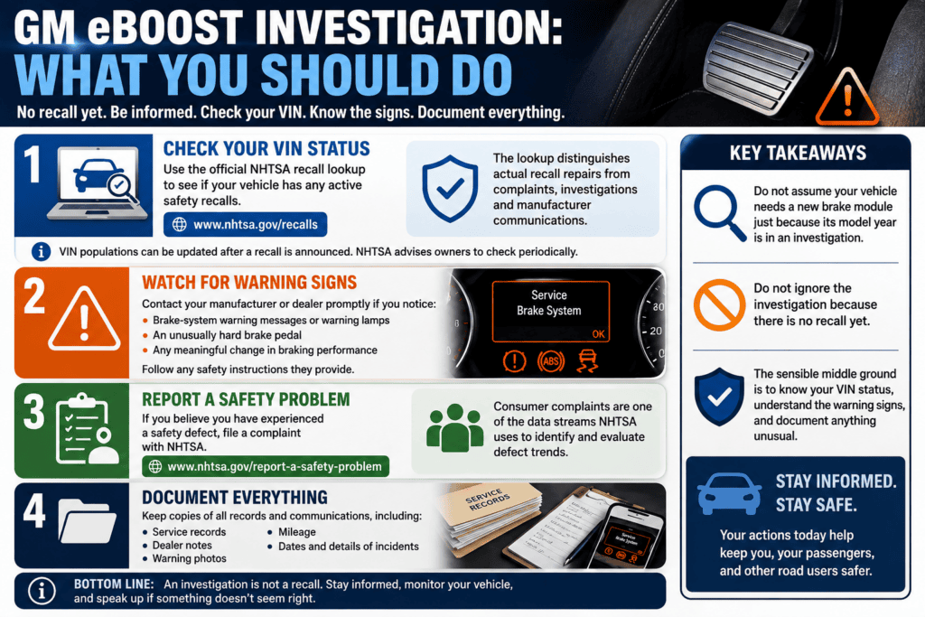 GM eBoost Brake Investigation