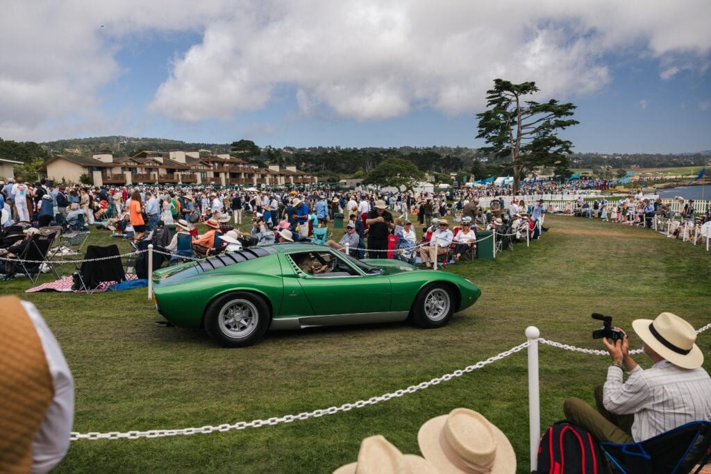Lamborghini Miura's Take Pebble Beach Fairway