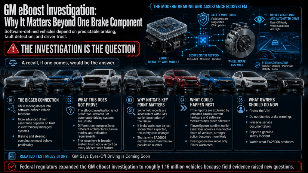 GM eBoost Brake Investigation