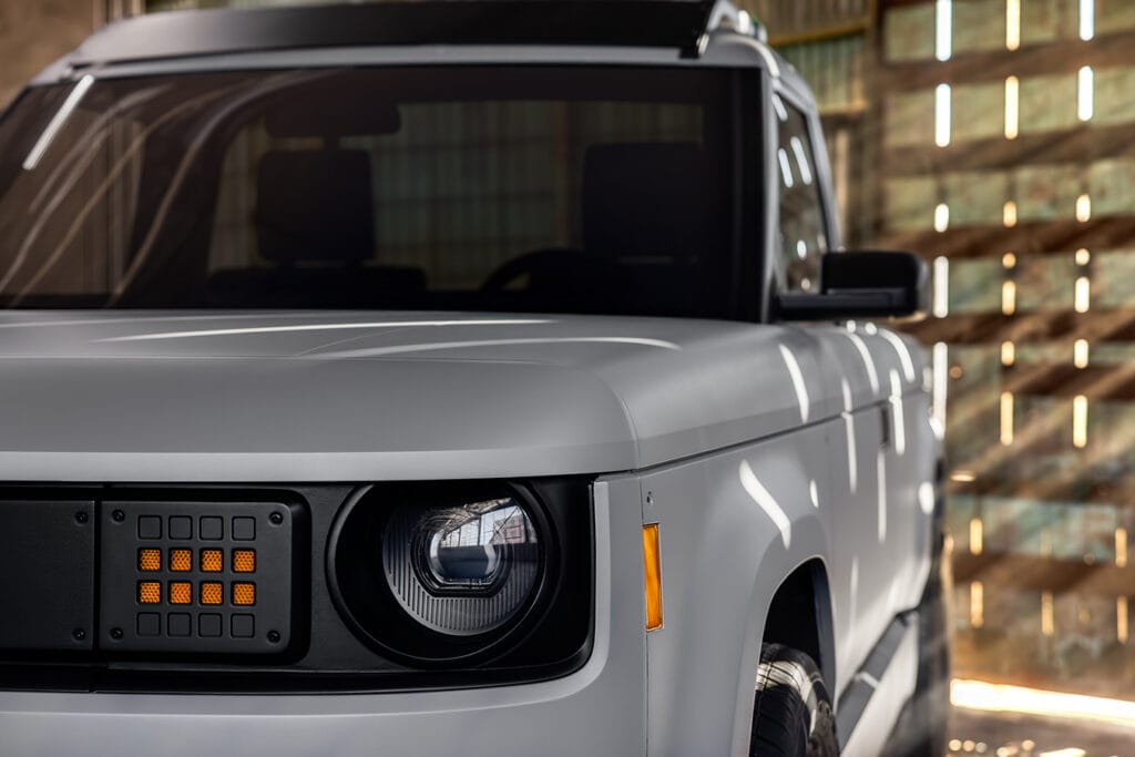 Blank Slate truck front three-quarter panel