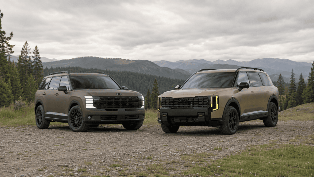 Kia Telluride X–Pro and the Hyundai Palisade XRT