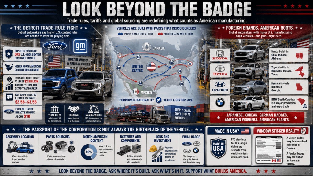 Ford vs GM Fight to be The Most American Manufacturer