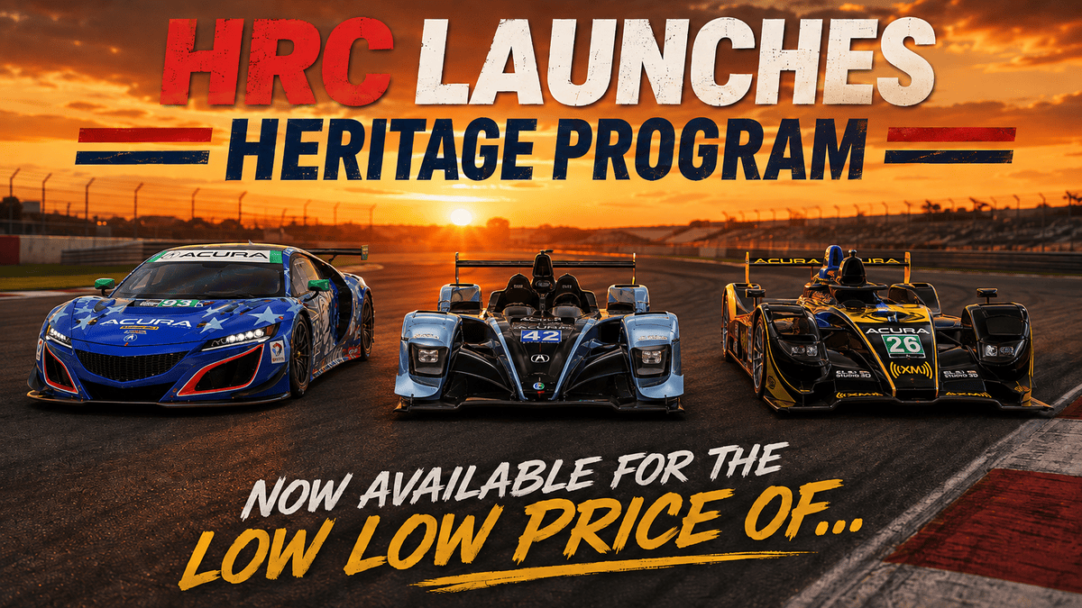 Featured image for “HRC Heritage Racing Program Sells More Than Old Cars”