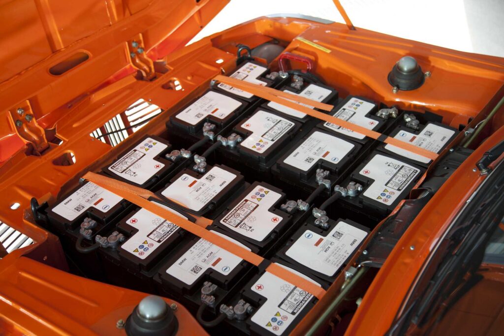History of Electric Cars in America: Why They Lost. Early EV battery technology
BMW's original 1602 electric prototype shows how heavy and bulky battery technology once was.