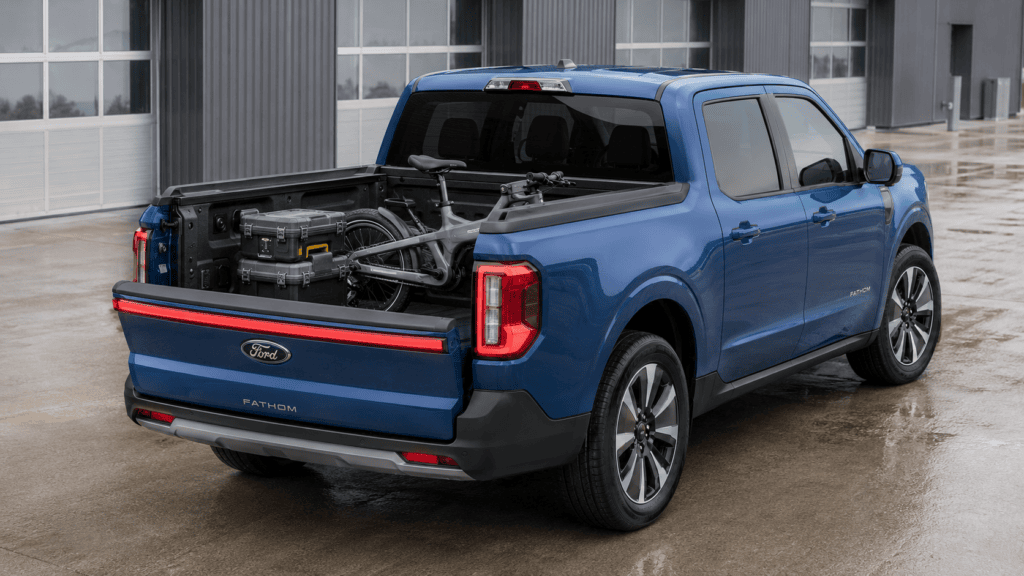 Artist rendition of a Ford Fantom EV Truck coming soon from Ford