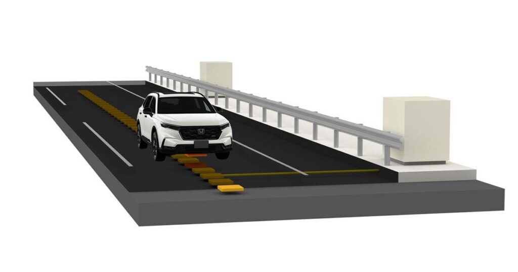 Honda wireless road charging