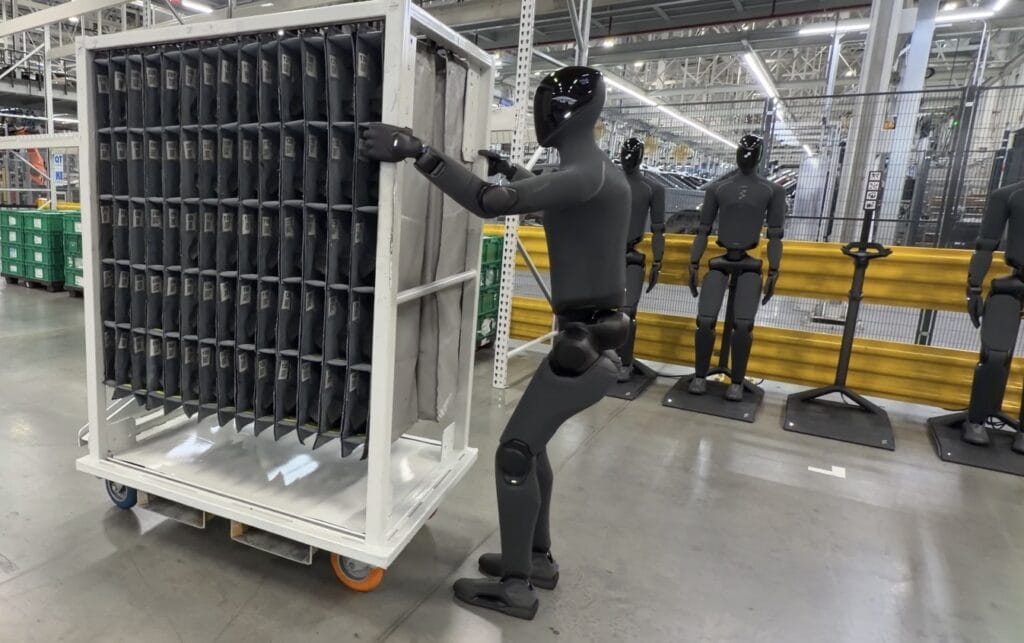 Humanoid robot being tested at the Home of X BMW's factory in Spartanburg, South Carolina