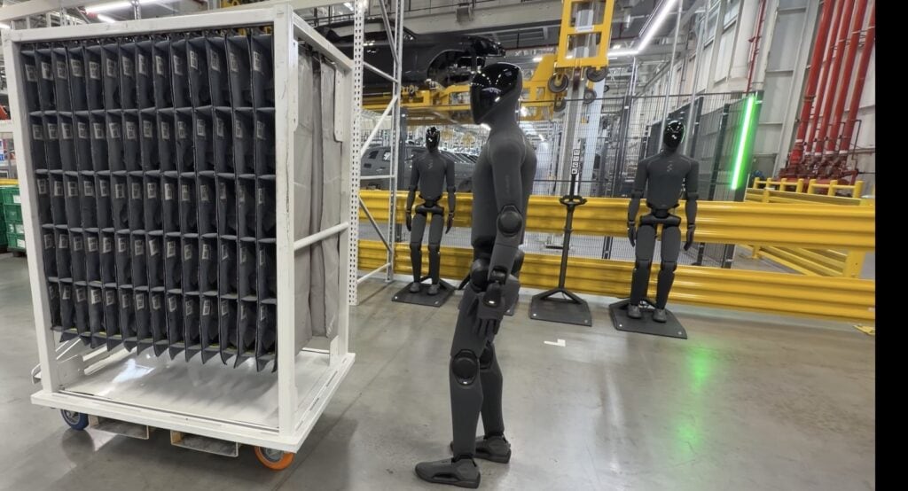 Humanoid robot being tested at the Home of X BMW's factory in Spartanburg, South Carolina