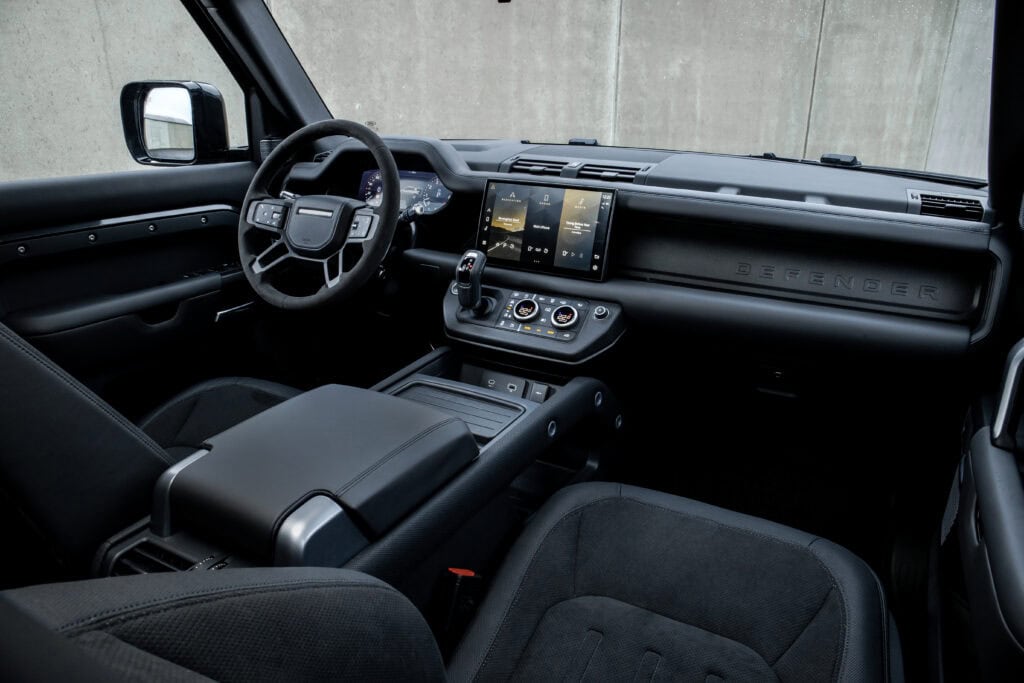 Inside the Land Rover Defender show off all the Tech
