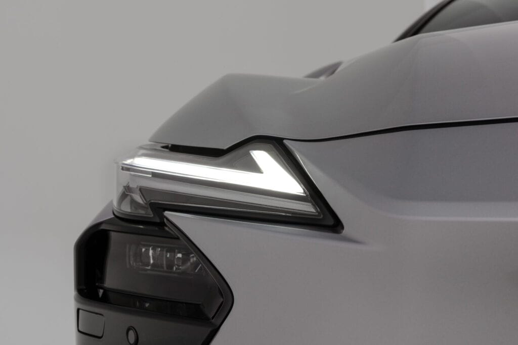 Rear taillight of the 2026 Lexus ES 500 E all