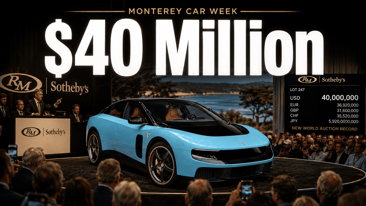 Featured image for “Ferrari Luce Sells for Record $40 Million”