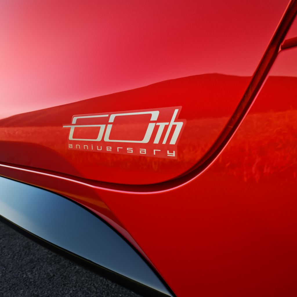 Logo on the 60th anniversary Toyota Corolla