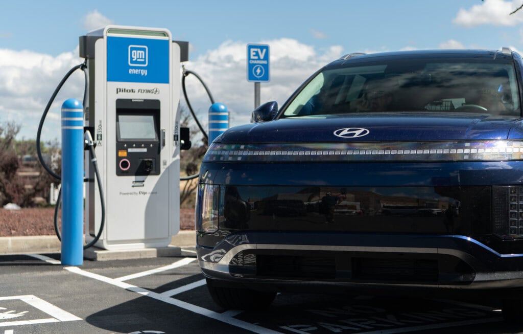 Recharging the Hyundai Ioniq 9 at this year's Operation Frodo EV
