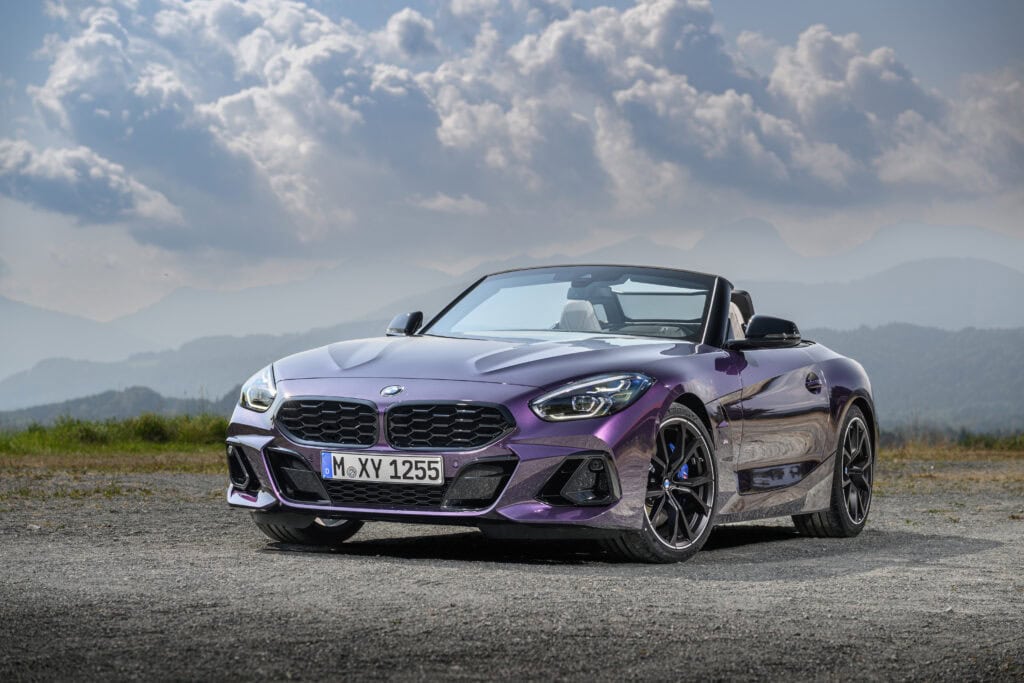 2025 BMW Z4 convertible in purple