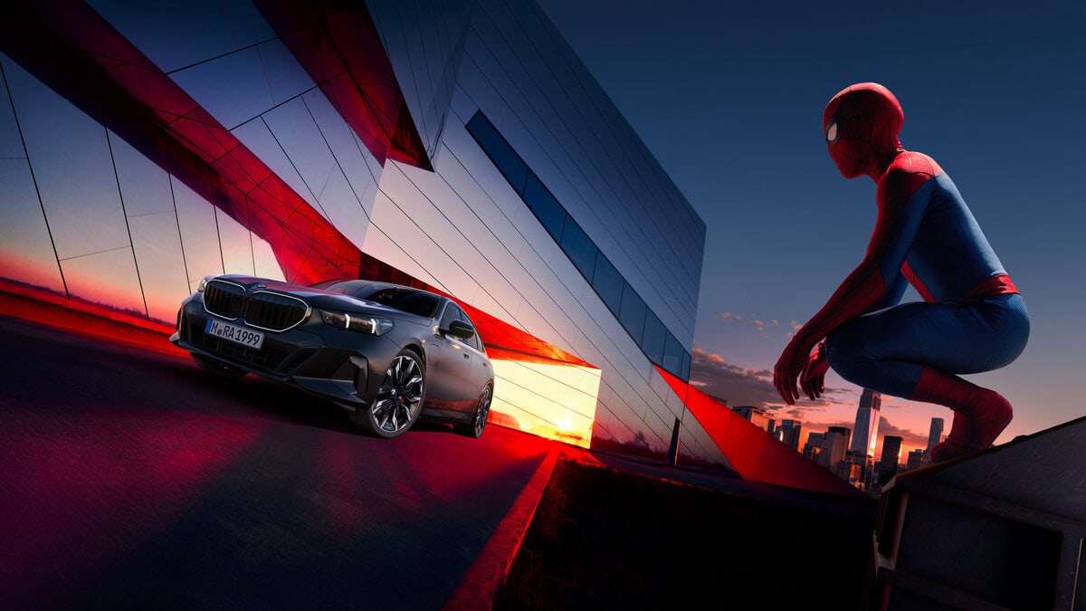Featured image for “BMW iX3 Swings Into a Spider-Man Starring Role”