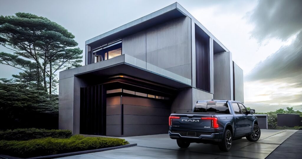 2025 Ram 1500 REV rear three-quarters