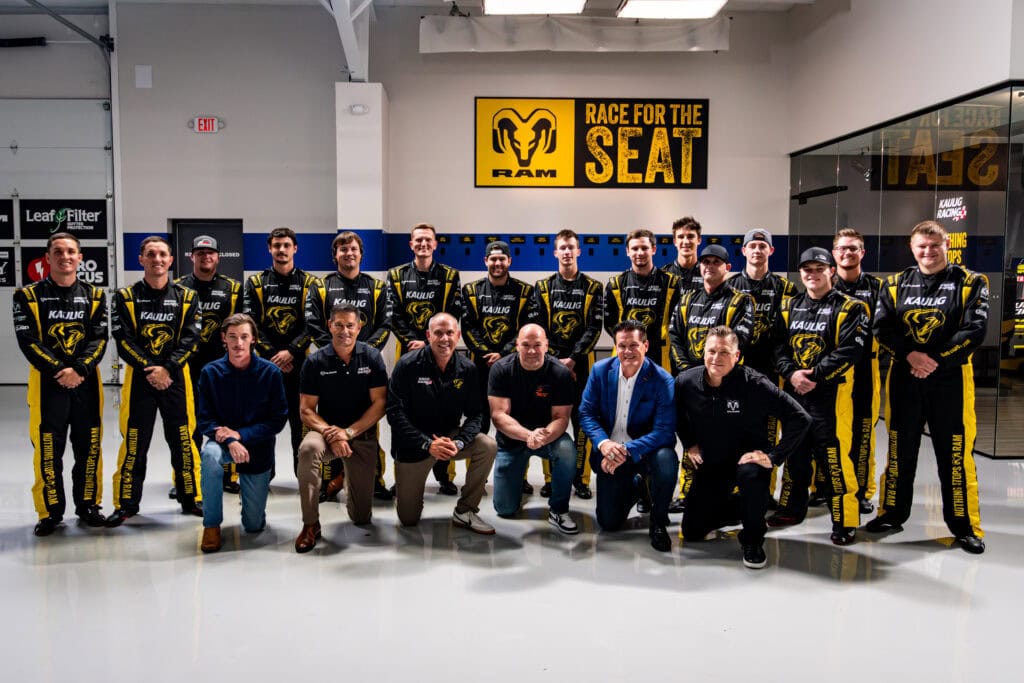 Race for the seat group shot