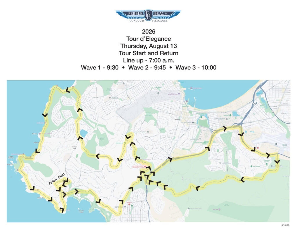 The new route to avoid wildfire areas for Pebble Beach Dr. in Monterey