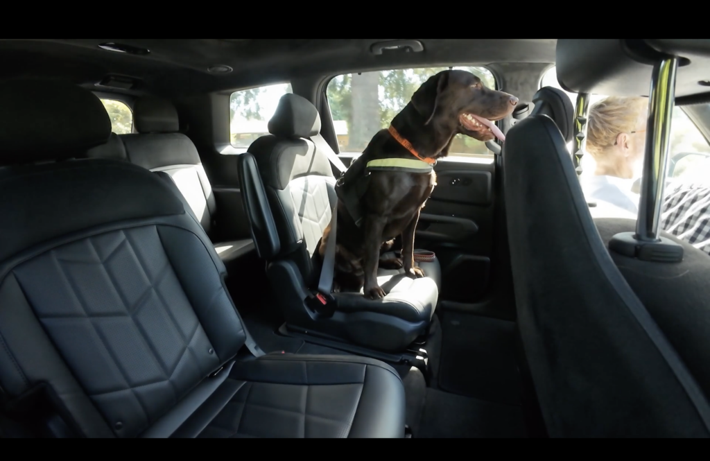 Ben in the back of the 2026 Kia Telluride