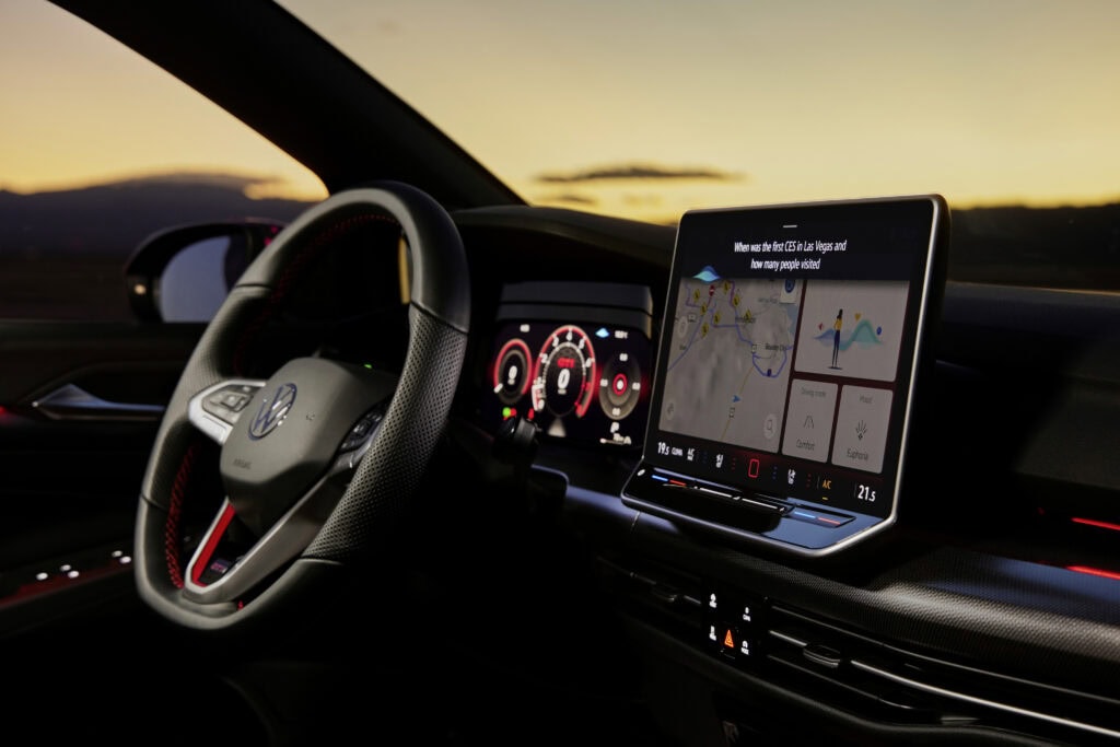 Interior of Volkswagen Golf GTI Clubsport Model