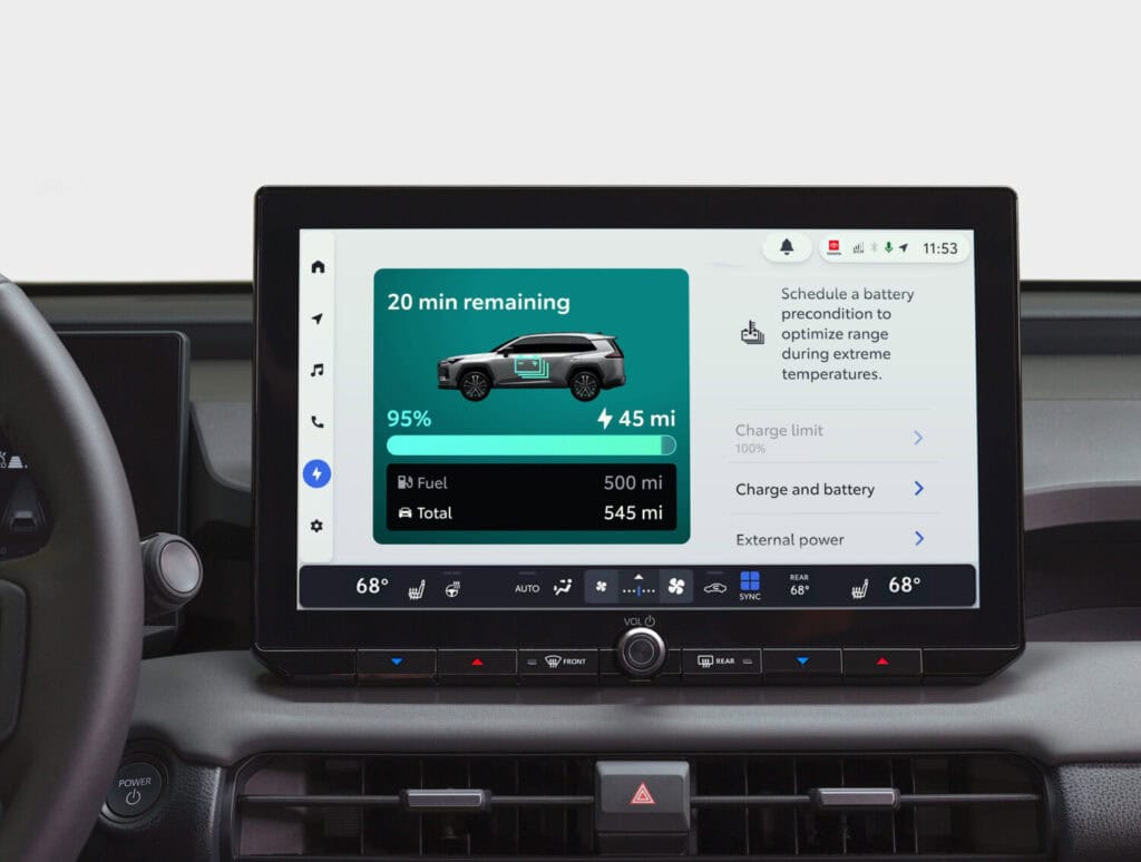 Toyota audio multimedia EV domain
