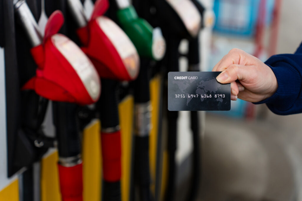 Gas prices, credit card gas pumps