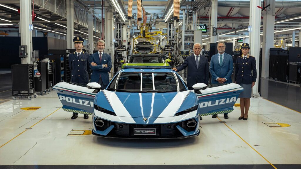 Lamborghini show off it's latest police models