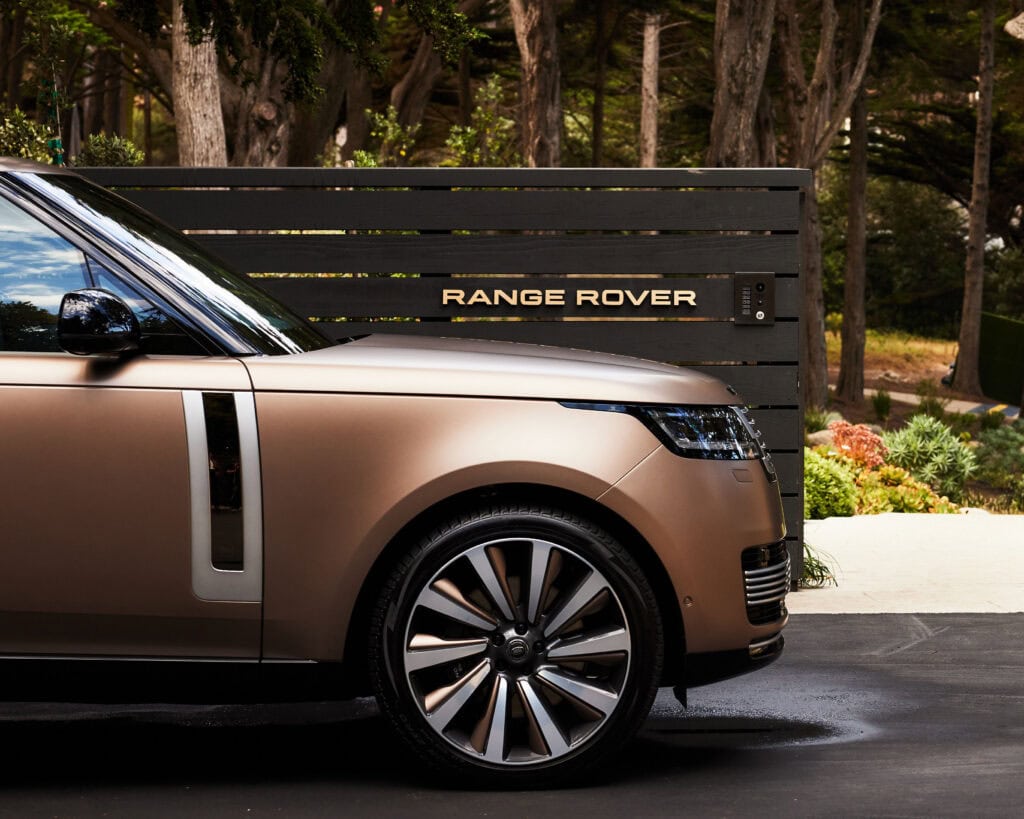Range Rover house displaying some of the cars at Monterey car week