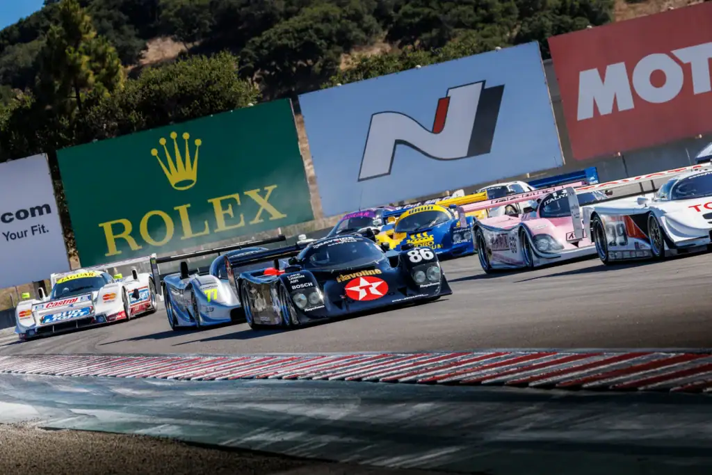 Historic prototypes battling through Laguna Seca